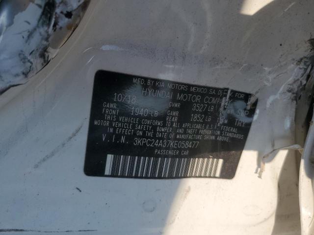 3KPC24A37KE058477 - 2019 HYUNDAI ACCENT SE თეთრი ფოტო 12