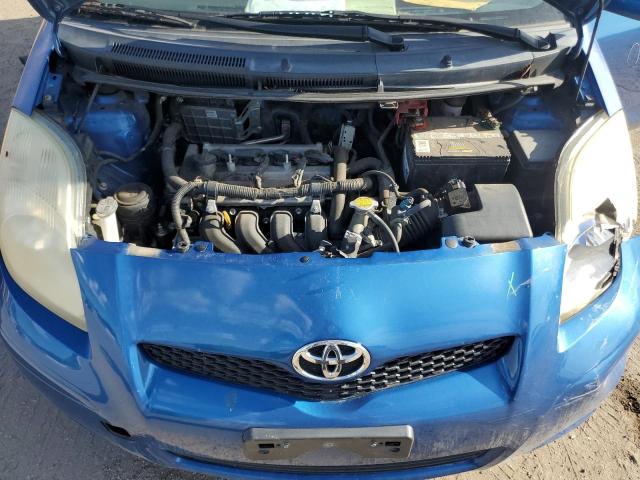 JTDJT4K32B5340900 - 2011 TOYOTA YARIS BLUE photo 11