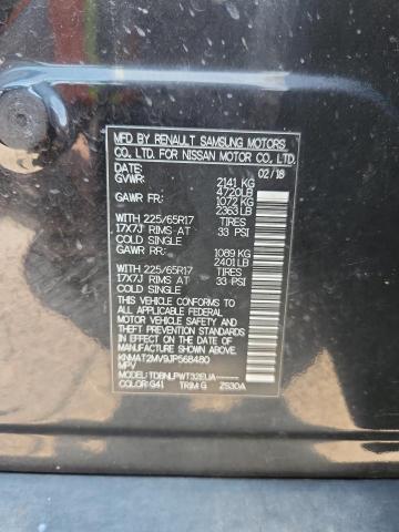 KNMAT2MV9JP568480 - 2018 NISSAN ROGUE S BLACK photo 13