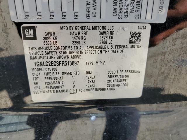 1GNLC2EC8FR513897 - 2015 CHEVROLET TAHOE POLICE BLACK photo 13