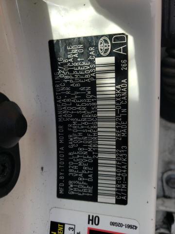 2T1BURHE8GC615817 - 2016 TOYOTA COROLLA L თეთრი ფოტო 13