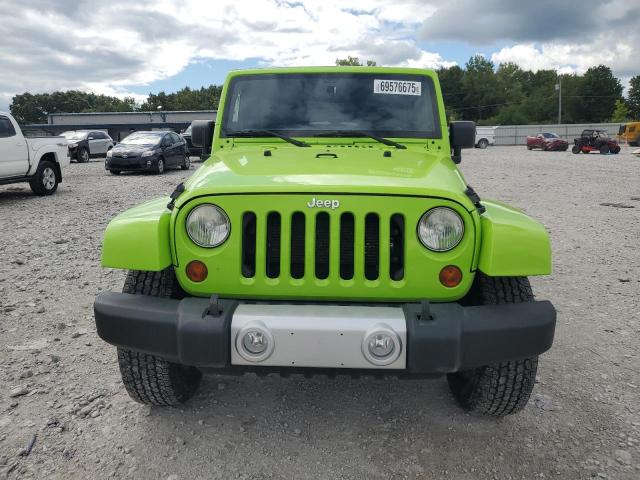 1C4BJWEG8CL265525 - 2012 JEEP WRANGLER U SAHARA მწვანე ფოტო 5