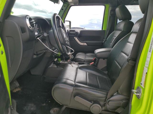 1C4BJWEG8CL265525 - 2012 JEEP WRANGLER U SAHARA მწვანე ფოტო 7