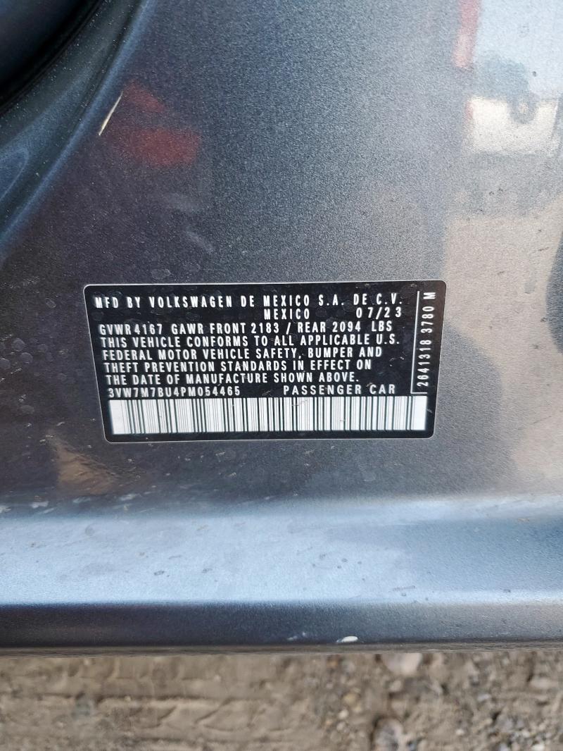 3VW7M7BU4PM054465 - 2023 VOLKSWAGEN JETTA SE GRAY photo 12