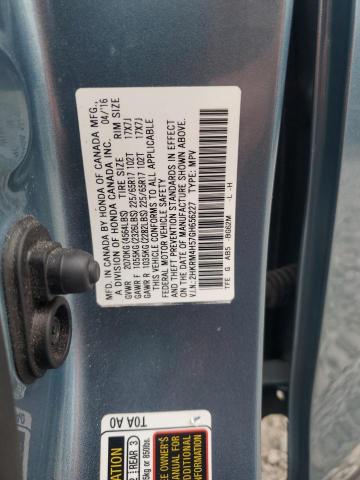 2HKRM4H57GH656227 - 2016 HONDA CR-V EX 青绿色 照片 13