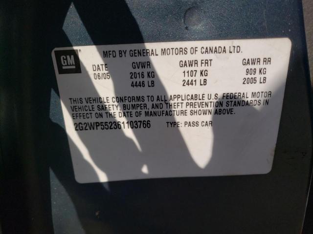 2G2WP552361103766 - 2006 PONTIAC GRAND PRIX 蓝色 照片 12