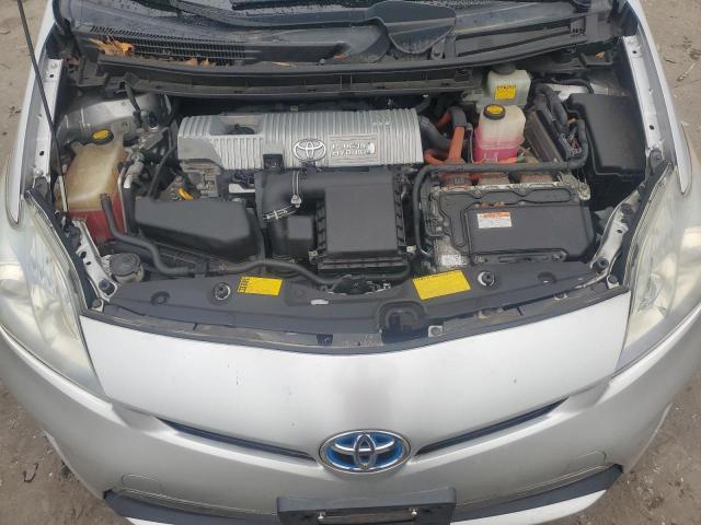 JTDKN3DP9E3050615 - 2014 TOYOTA PRIUS PLUG SILVER photo 11