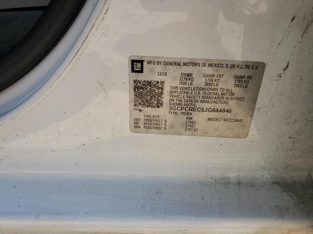 3GCPCREC5JG644846 - 2018 CHEVROLET SILVERADO C1500 LT Beyaz fotoğraf 12