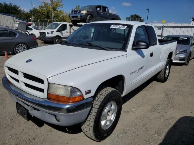 1B7GG22N6YS610127 - 2000 DODGE DAKOTA WHITE photo 1