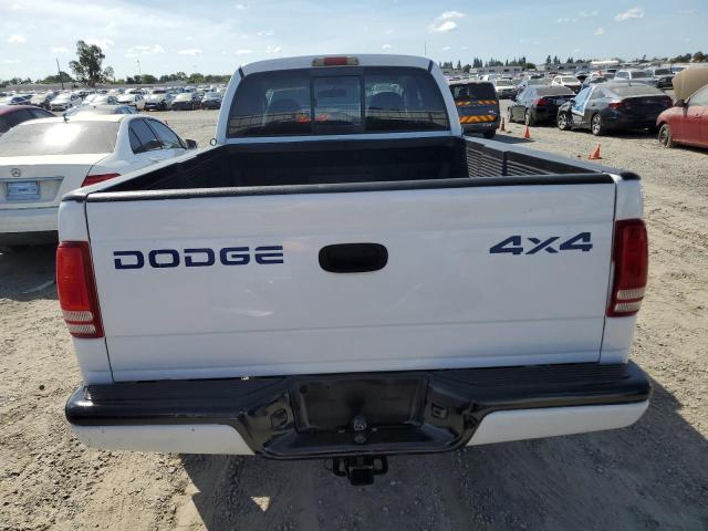 1B7GG22N6YS610127 - 2000 DODGE DAKOTA WHITE photo 6