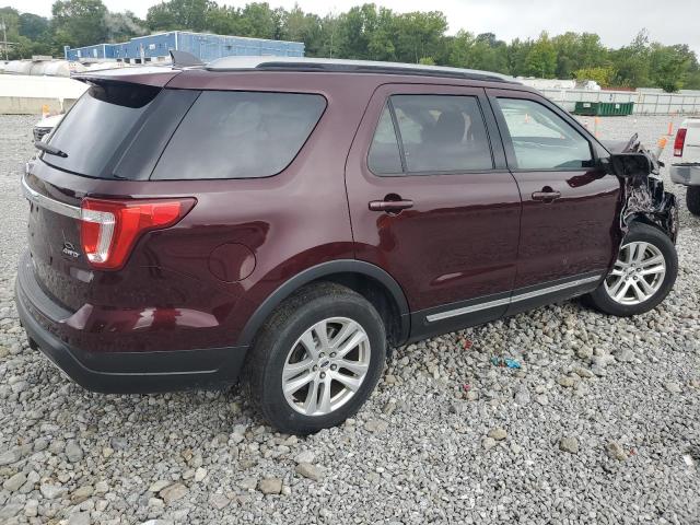 1FM5K8D86JGA65213 - 2018 FORD EXPLORER XLT Бордовий фото 3
