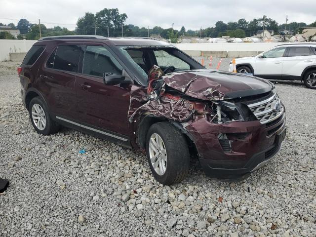 1FM5K8D86JGA65213 - 2018 FORD EXPLORER XLT Бордовий фото 4