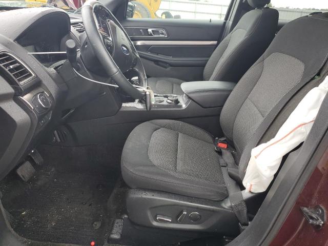 1FM5K8D86JGA65213 - 2018 FORD EXPLORER XLT Бордовий фото 7