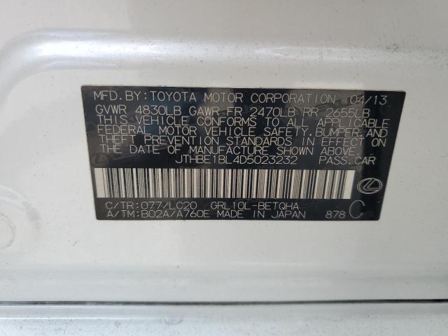 JTHBE1BL4D5023232 - 2013 LEXUS GS 350 白色 照片 13