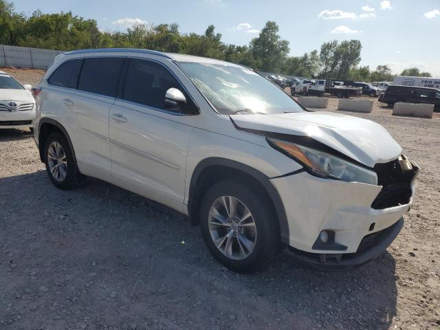 5TDJKRFH9FS188247 - 2015 TOYOTA HIGHLANDER XLE WHITE photo 4