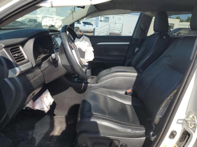 5TDJKRFH9FS188247 - 2015 TOYOTA HIGHLANDER XLE WHITE photo 7