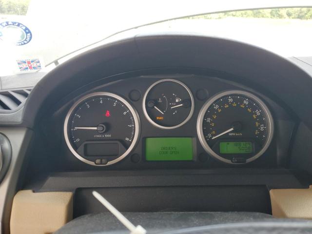 SALAE25488A447462 - 2008 LAND ROVER LR3 SE SILVER photo 9