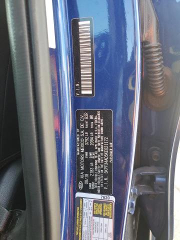 3KPF34AD5KE021172 - 2019 KIA FORTE GT LINE BLUE photo 12