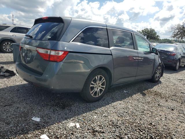 5FNRL5H46DB026712 - 2013 HONDA ODYSSEY EX GRAY photo 3
