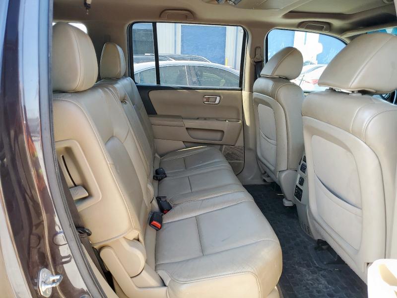 5FNYF3H6XDB005936 - 2013 HONDA PILOT EXL BROWN photo 11