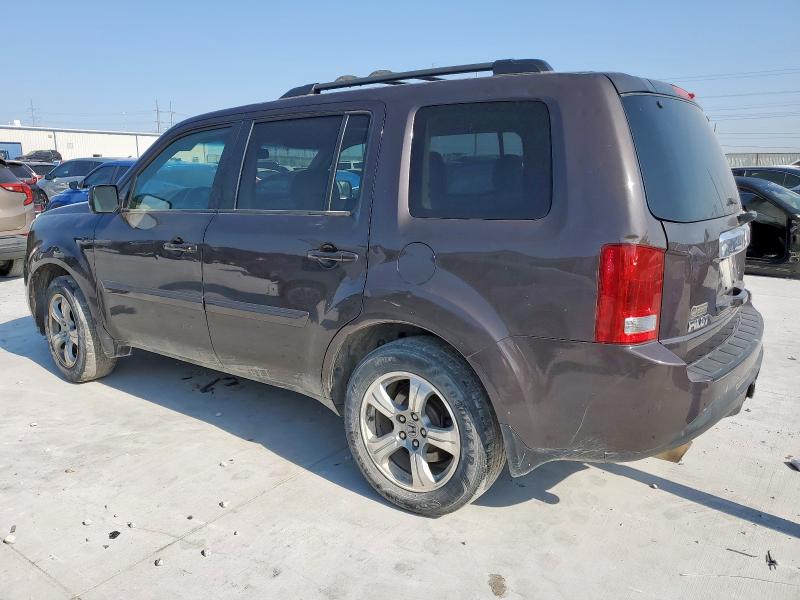 5FNYF3H6XDB005936 - 2013 HONDA PILOT EXL BROWN photo 2
