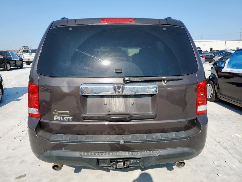 5FNYF3H6XDB005936 - 2013 HONDA PILOT EXL BROWN photo 6