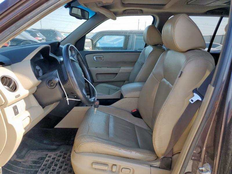 5FNYF3H6XDB005936 - 2013 HONDA PILOT EXL BROWN photo 7