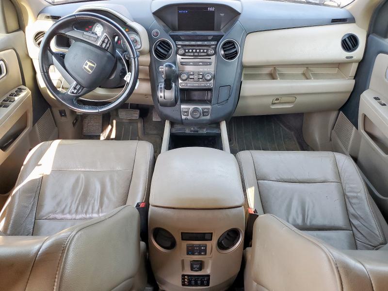 5FNYF3H6XDB005936 - 2013 HONDA PILOT EXL BROWN photo 8