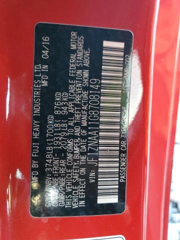 JF1ZNAA11G8708149 - 2016 TOYOTA SCION FR-S Կարմիր լուսանկար 13