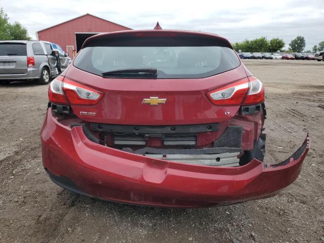 3G1BE6SM3KS546129 - 2019 CHEVROLET CRUZE LT RED photo 6