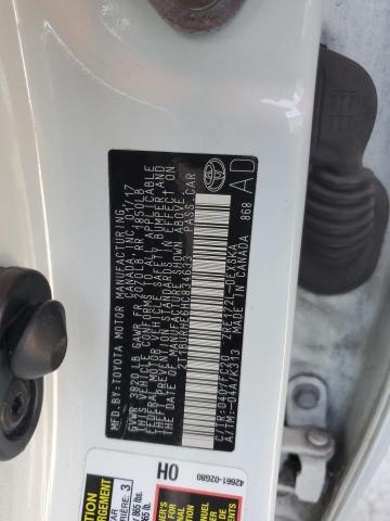 2T1BURHE6HC834633 - 2017 TOYOTA COROLLA L WHITE photo 13