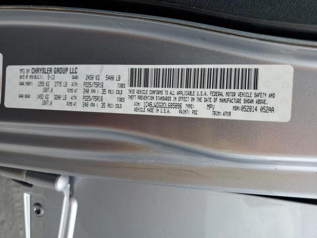 1C4BJWDG2DL685896 - 2013 JEEP WRANGLER U SPORT Srebrny zdjęcie 12