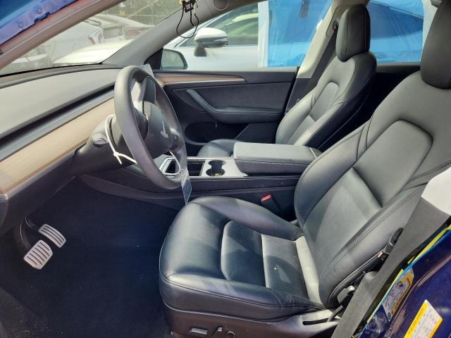 7SAYGDEF6NF523716 - 2022 TESLA MODEL Y BLUE photo 7