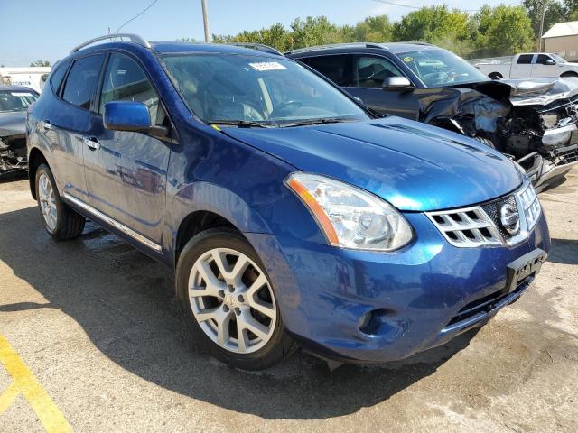 JN8AS5MV7BW310202 - 2011 NISSAN ROGUE S BLUE photo 4