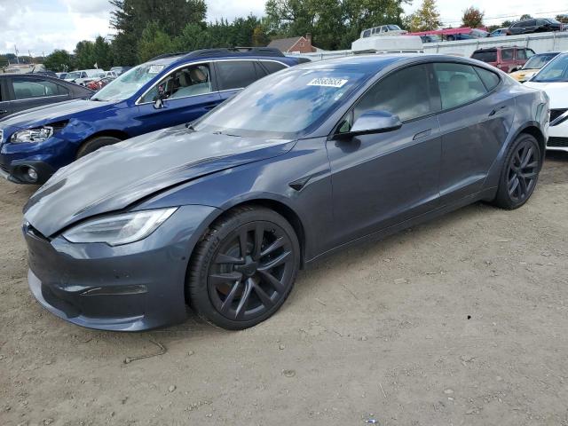 5YJSA1E56MF436326 - 2021 TESLA MODEL S Grau Foto 1
