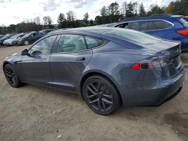 5YJSA1E56MF436326 - 2021 TESLA MODEL S Grau Foto 2