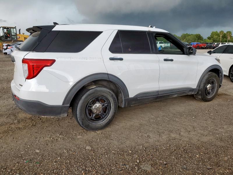 1FM5K8AB3LGA64037 - 2020 FORD EXPLORER POLICE INTERCEPTOR თეთრი ფოტო 3