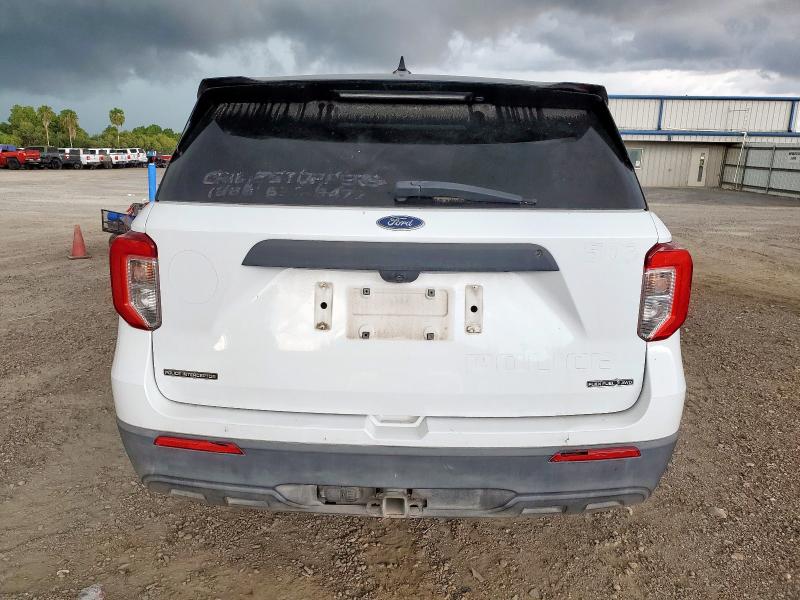 1FM5K8AB3LGA64037 - 2020 FORD EXPLORER POLICE INTERCEPTOR თეთრი ფოტო 6