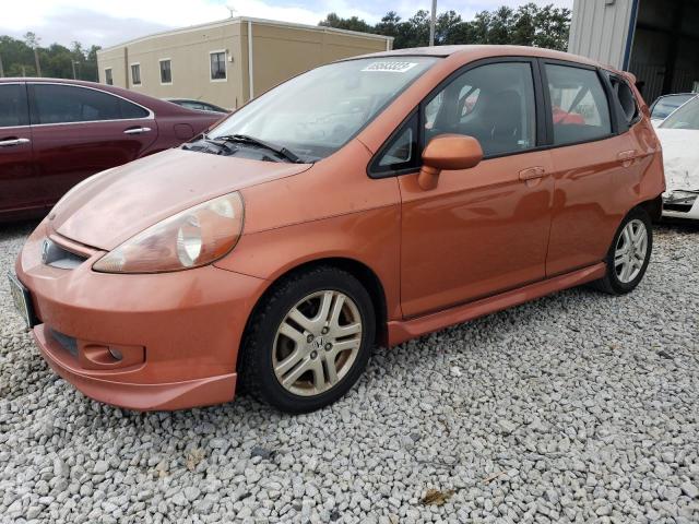 JHMGD38668S023228 - 2008 HONDA FIT SPORT ORANGE photo 1