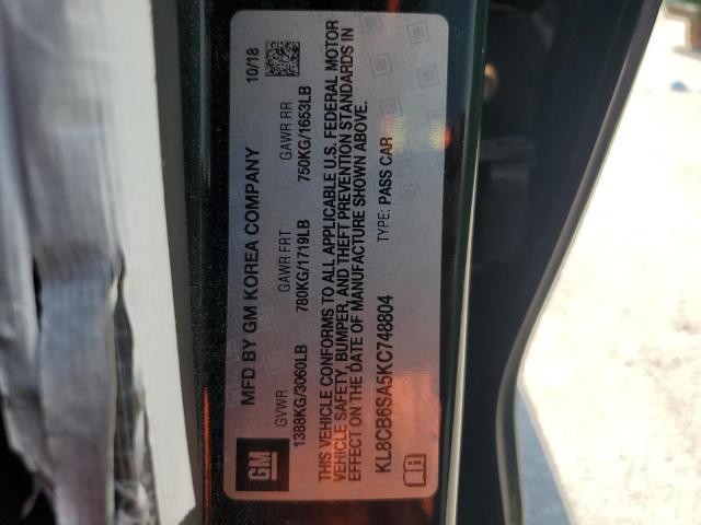 KL8CB6SA5KC748804 - 2019 CHEVROLET SPARK LS Czarny zdjęcie 13