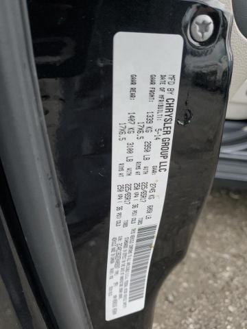 2C4RC1BG2ER409287 - 2014 CHRYSLER TOWN & COU TOURING შავი ფოტო 12