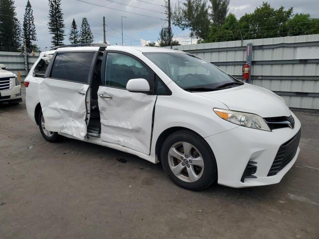 5TDKZ3DC1KS990709 - 2019 TOYOTA SIENNA LE Biały zdjęcie 4