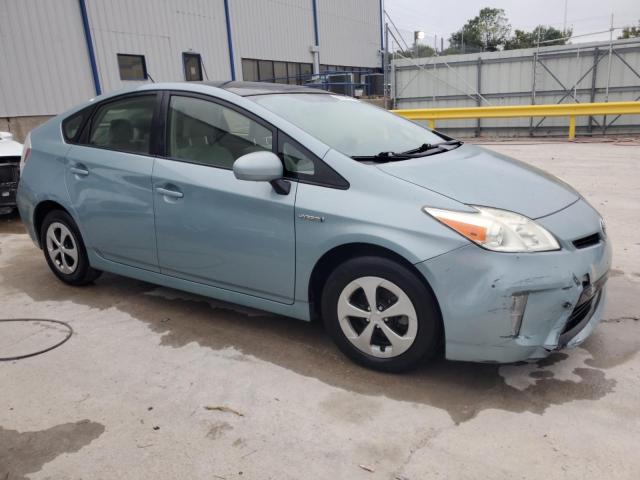 JTDKN3DU7D5657332 - 2013 TOYOTA PRIUS TEAL photo 4