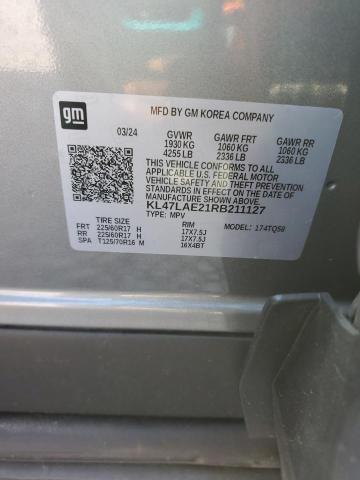 KL47LAE21RB211127 - 2024 BUICK ENVISTA PREFERRED GRAY photo 13