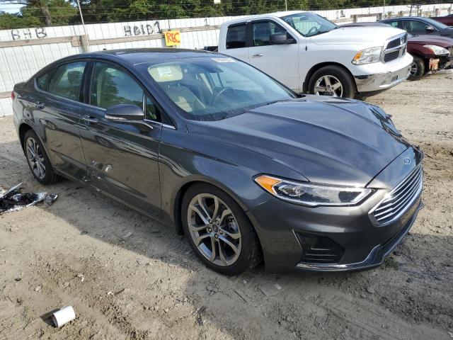 3FA6P0CD9LR105036 - 2020 FORD FUSION SEL GRAY photo 4