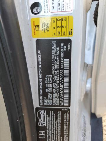 WBAVM5C54DVV89381 - 2013 BMW X1 XDRIVE35I 白色 照片 12