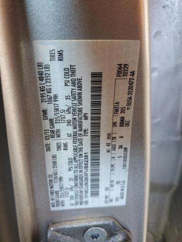 1FMCU9G93FUB82381 - 2015 FORD ESCAPE SE SILVER photo 14