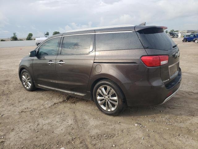 KNDME5C16J6381727 - 2018 KIA SEDONA SXL BROWN photo 2