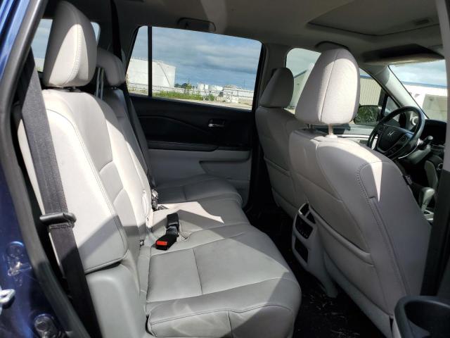 5FNYF6H58HB050839 - 2017 HONDA PILOT EXL BLUE photo 11
