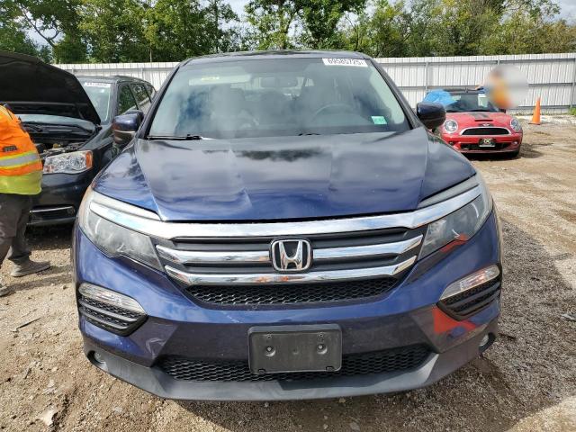 5FNYF6H58HB050839 - 2017 HONDA PILOT EXL BLUE photo 5